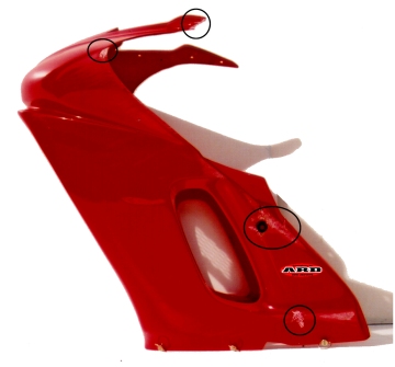 ard bodywork crashed fairing