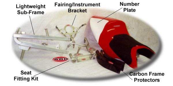 honda cbr600r seat tail and fitting kit