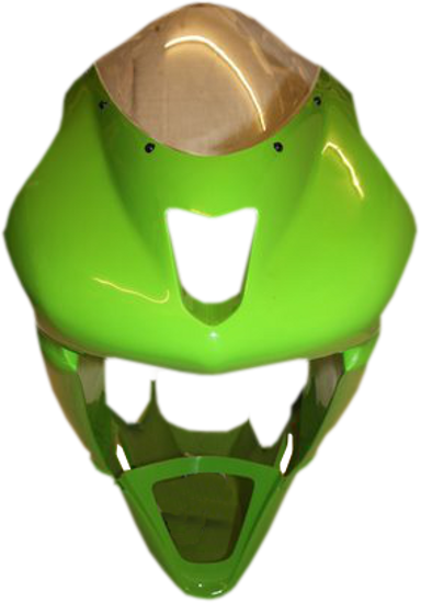 kawasaki zx6r fairing green