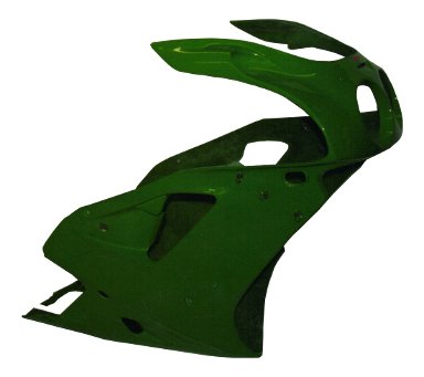 kawasaki zxr750 fairing in green