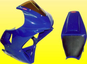 yamaha r1 fairing in blue