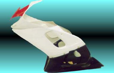 yamaha r6 fairingin white and blak by ardracing.com