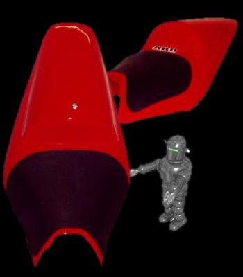 yamaha seat tail unit in red by ard racing